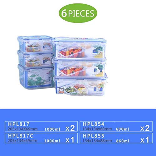 NOBRAND Contenedor de plástico para Alimentos: Tapa de 13 Piezas (13 recipientes y 13 Tapas), sin BPA, para el hogar, la Cocina o el Comedor
