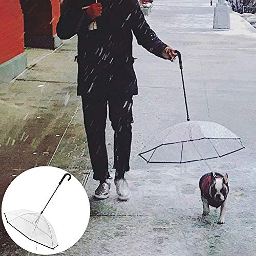 Nordira - Paraguas Plegable para Mascotas, con Correa de Cuerda, para Perros pequeños, medianos y Grandes