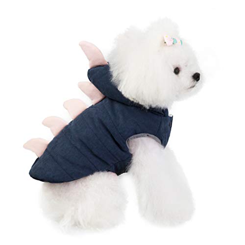 OLADO Lovely Dinosaur Pet Dog Clothes Winter Warm Outdoor Puppy Coats Chaquetas para Perros Chihuahua Bulldog Pets Productos