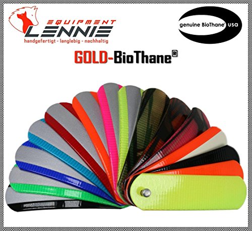 Oro de biothane® metro/oro estándar, aprox. 2,5 mm de grosor (Reflex, camuflaje)/Varios Amplio/12 colores
