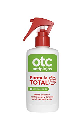 OTC Antipiojos Spray Fórmula Total Tratamiento Anti-Piojos para Eliminar Piojos y Liendres en 2 min, 125 ml