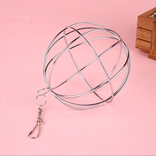 ounona pelota para conejo juguete a sopspensione para animales bola puerta Hierba appesa jaula de conejo a diámetro de 8 cm