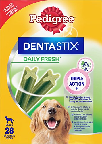Pedigree Dentastix Fresh Large Dog Plus 25 Kg (Pack of 4, Total 112 Sticks)