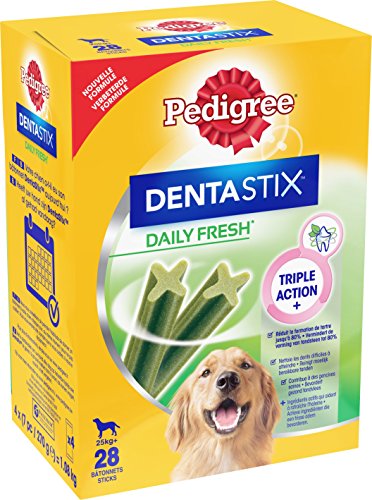 Pedigree Dentastix Fresh Large Dog Plus 25 Kg (Pack of 4, Total 112 Sticks)