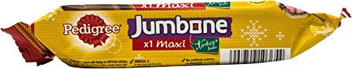 Pedigree - Snack navideño maxi modelo Jumbone (Paquete de 12) (Tamaño Único) (Pavo)