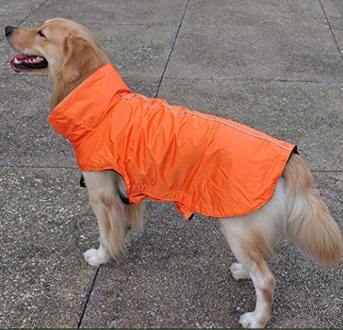 PENIVO Perros de invierno para mascotas abrigos y chaquetas cálidas Chaleco de perrito de forro polar forrado para pequeños y medianos (XL, Naranja)