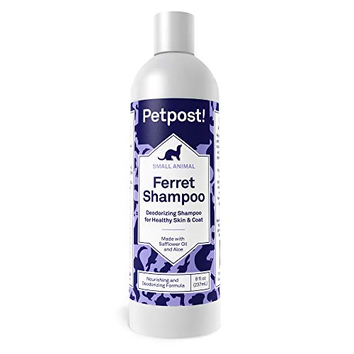 Petpost | Champú para Hurones - Champú Desodorante naturalmente Efectivo para Hurones y Animales pequeños - Fórmula para Piel y Pelaje saludables