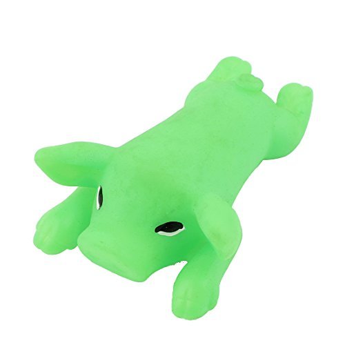 Pig Shaped Pet Dog DOG Yorkie speel Squeaky Toy Green