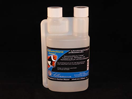 Plata Muñeco de cloruro de Potasio – molar, 3 y solución de recambio para de pH y Redox de Feria lektroden, 250 ml