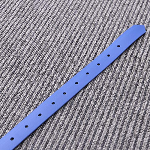 POPETPOP Collar Impermeable de PVC Azul para Mascotas Cachorro Perro Pequeños y Grande