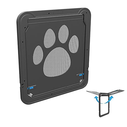 Productos de seguridad para mascotas Patrón Huella del perro casero de la cerradura auto con llave la puerta / ventana del gato de seguridad de la aleta de la puerta de mascota, Tamaño: 42x37cmXY
