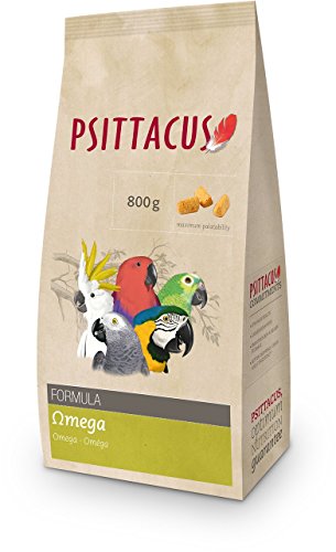 Psittacus  - Alimento para pájaro fórmula Omega Plumaje 800 gr.