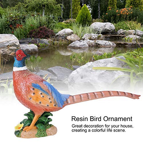 Resina Escena de Ave Decoración Simulada Estatua de Animal Decoración Al Aire Libre Interior Césped Jardín Patio Patio Colorido Escultura