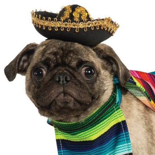 Rubie'S - Disfraz Oficial para Perro, Serape Mexicano, Grande