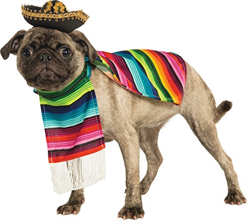 Rubie'S - Disfraz Oficial para Perro, Serape Mexicano, Grande