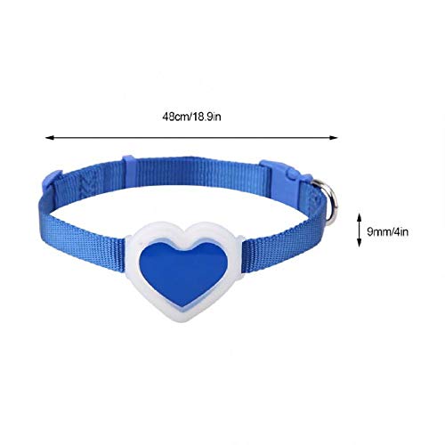SNAWEN Mini Mascota Impermeable GPS Anti-Perdido Perro Collar de Seguimiento en Tiempo Real Buscador de Seguridad Localizador Equipo de buscador de Mascotas-Azul