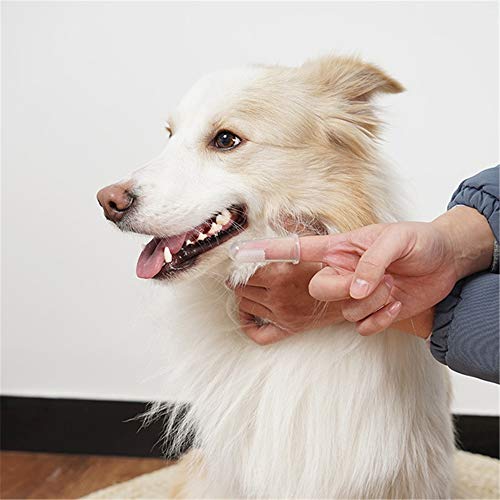 Suministros Herramienta De La Limpieza del Gato del Perro Súper Pequeño Cepillo Suave Dedo del Cepillo De Dientes para Mascotas De Felpa Perro Plus Mal Aliento Cuidado Dental Tártaro Mascotas