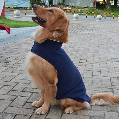 SUNXK Ropa for Mascotas Ropa de otoño e Invierno for Mascotas Ropa for Perros Labrador Golden Retriever Ropa for Perros (Color : Blue, Size : 4XL)