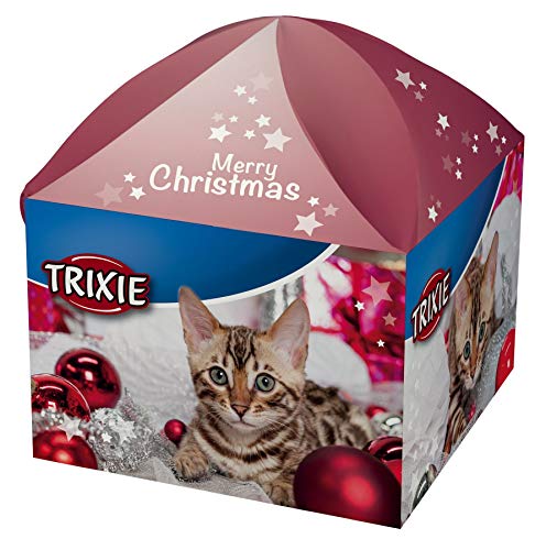 Trixie 9266 Cajita Navideña Regalo para Gatos, 5 Artículos