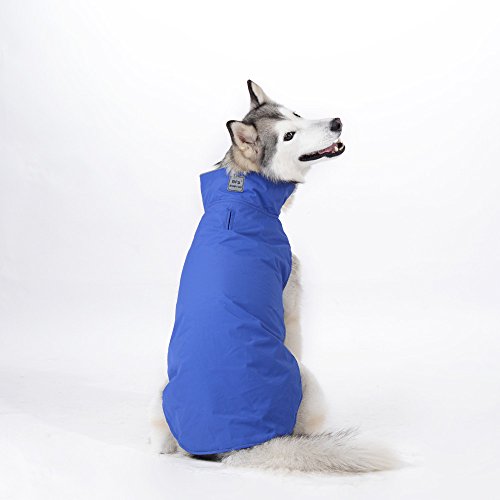 Tuopuda Mascotas Ropa Perro Grande medianos Invierno Calentar Clothes para medianos Grande Perros (3XL, Azul)