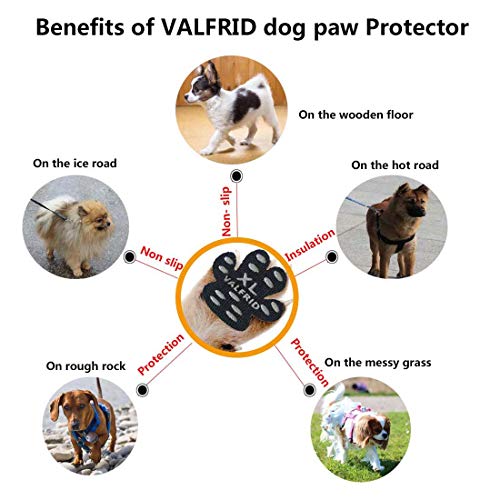 Valfrid - Protector de Huella para Perro, Resistente y Antideslizante, 24 Piezas, desechable, Autoadhesivo, Resistente a los Zapatos de Perro
