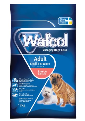 Wafcol Adult Sensitive Dog Food - Salmon & Potato - Grain Free Dog Food for Small and Medium Breeds - 12 kg Pack