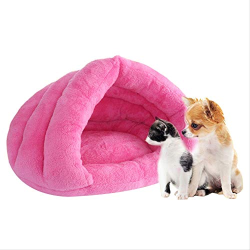 XYBB Cuccia Cane Pet Cat Bag Deep Sleeping Kitten Nest Prodotti per animali domestici per cani Gatti Cuccioli Soft Pet Cave House 60x45cm Light Tan