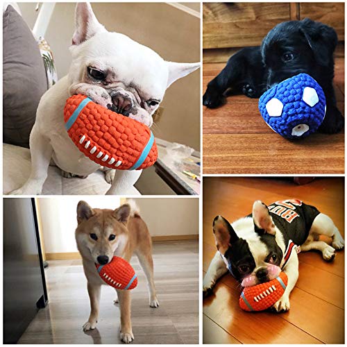 XYYXYX - Pelota para Perro Corgi Shiba Pomeranian Cachorro Samoyedo, Jugando al balón de fútbol Molar Resistente a Las mordidas