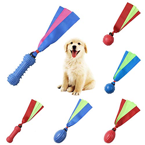 zNLIgHT - Mancuerna para perro o cachorro de fútbol, forma de balón de fútbol, resistente a los mordeduras, juguete chirriante, color azul 1