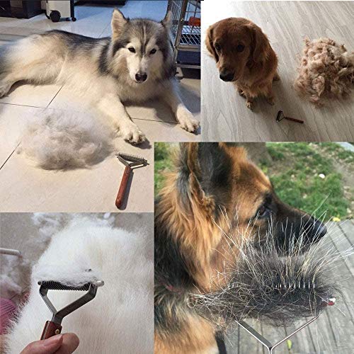AIDIYA Profesional Pet Dematting Peine Grooming Stripping Herramienta para Perros y Gatos (7.2cm)