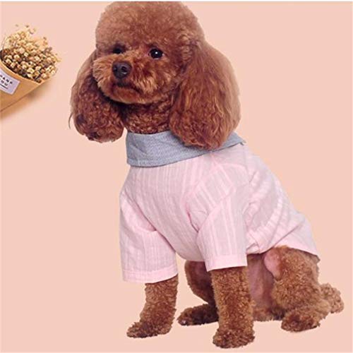 AMURAO Pequeña Camisa para Mascotas Ropa para Perros de Verano Ropa para Perros Boy Ropa para Perros Traje Traje Caniche Schnauzer Pug Ropa