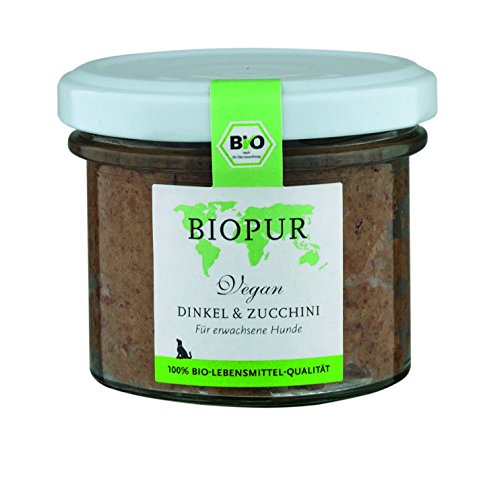 BIOPUR Bio Espelta y calabacines mälzers por sí Solo los Alimentos para Perros, 12 Unidades (12 x 100 g)