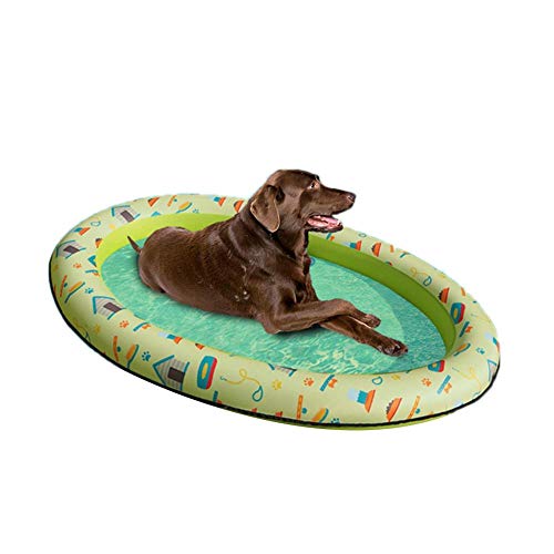 Bote inflable plegable - bote de flotador de piscina para perros para mascotas juguetes de agua para perros juguetes de natación para perros juguetes de playa inflables y piscina para perros cachorros