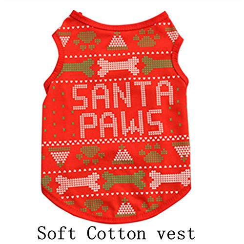 Christmas Dog Clothes Small Dogs Santa Costume for Pug Chihuahua Yorkshire Pet Cat Clothing Jacket Coat Pets Costume,1,XS