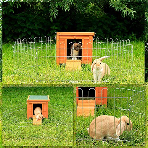 Dibea RH10017, Casa de Madera (43 x 43 x 52 cm), Cabaña para Pequeños Animales