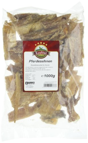 EcoStar Perros Snack Caballos tendones 1 kg, 1er Pack (1 x 1 kg)