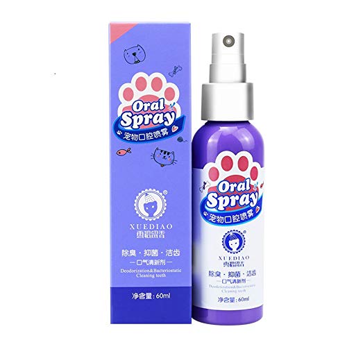 FBGood - Spray Dental higiénico Dental para Perros y Gatos, refrescante Aliento para Animales, Cuidado para la higiene Dental con probióticos, orgánico, Vegano, Natural, 85G