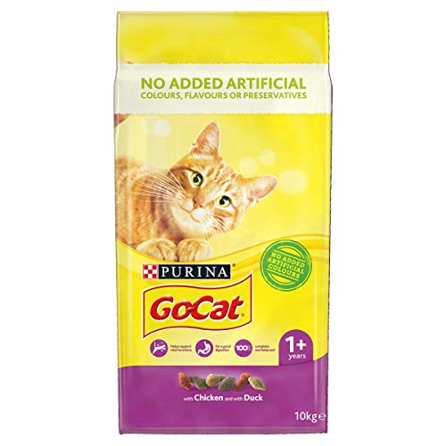 Go Cat - Comida Seca para Gatos de Pollo y Pato, 10 kg