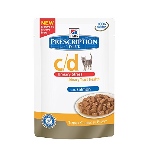 Hill's Prescription Diet C/D Feline Urinary Stress Alimento húmedo Salmón 12 x 85 g