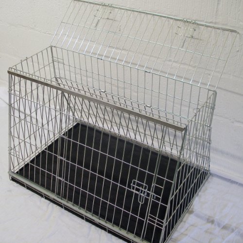 Jaula de coche para perro, de 91 cm, con diseño «Puppi Crate», para coches con maletero o portón trasero.