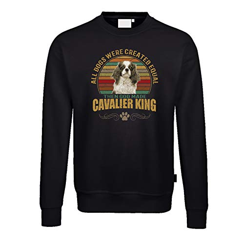 Jersey para perros Cavalier King Dog con diseño de animales y raza Negro
 M