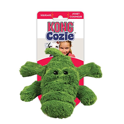 KONG - Cozie Assorted Naturals - Resistente juguete de peluche para morder - Raza mediana