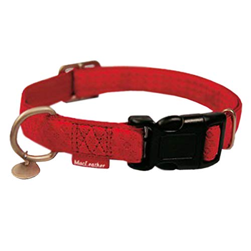 Nayeco Collar Mac Leather Rojo 10Mm X 20-33Cm