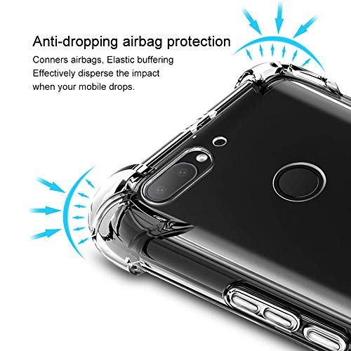 Oihxse Transparente Silicona Funda Compatible con OnePlus 7T Pro Carcasa Ultra-Delgado Suave TPU Gel Airbag Esquinas Anti Rasguños Lindo Protector Case Bumper(A11)