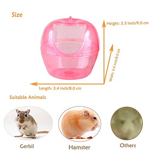 Oncpcare Casa de baño para Animales pequeños, Jaula de baño para Mascotas, Jaula Temporal para hámster, Tina para hámster Gerbil Rat