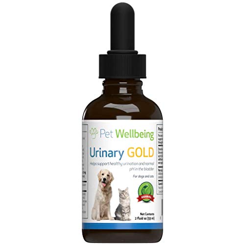 Pet Wellbeing Urinaria De Oro para Los Gatos - Soporte Natural para La Salud del Tracto Urinario Felino - 2 Oz (59 Ml)