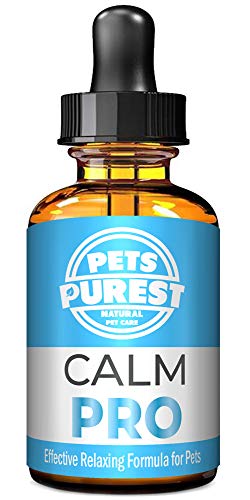 Pets Purest Suplemento 100% Natural Calming Aid para Perros, Gatos y Mascotas. Reduce la ansiedad y el estrés en Sus Mascotas (50 ML)