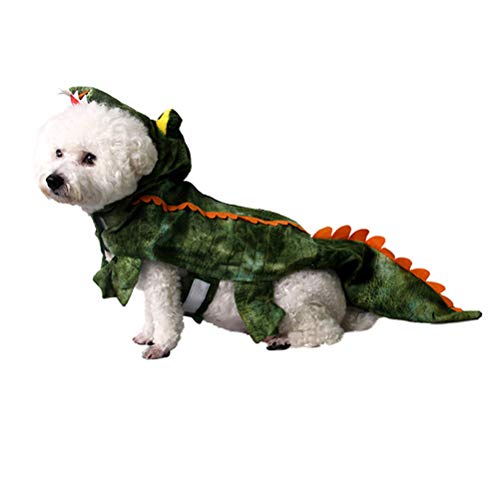 POPETPOP Disfraces para Mascotas, Ropa de Cocodrilo para Perros, Disfraz de Invierno de Calentar para Mediano Pequeño Grandes Perros Disfraz Festivo - Talla XL