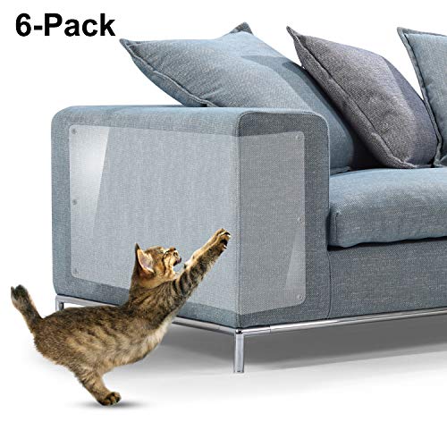 Protectores de arañazos para muebles de gato, de vinilo flexible de alta calidad con clavijas para proteger tus muebles tapizados, 18" x 12"