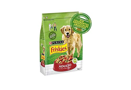 Purina Friskies Pienso para Perro Adulto Buey, Cereales y Verduras 4 x 3 Kg